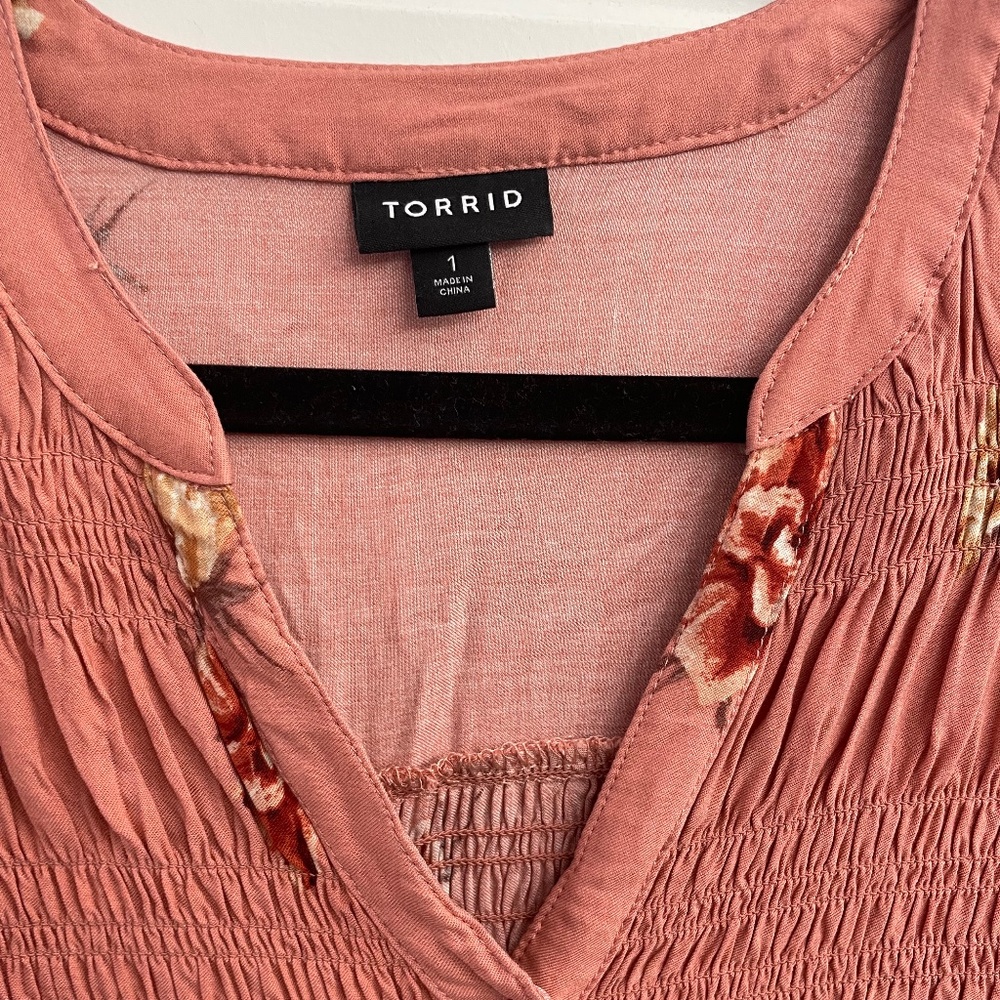 Womens Torrid Long Sleeve Shirt Mauve Size 1 914W-16W)